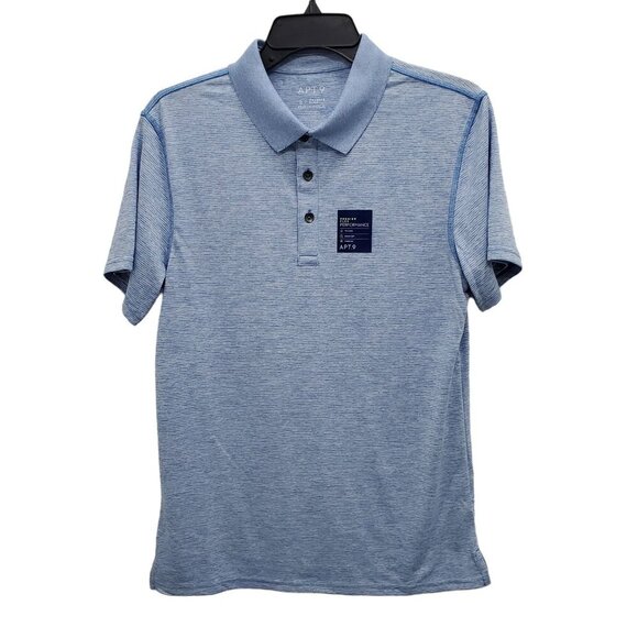 Apt. 9 Performance Men's Blue Spacedye Premier Flex Short Sleeve Polo NWT Sz S - Picture 1 of 6